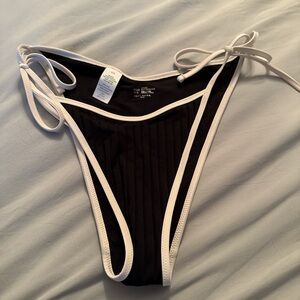 Aerie Contrast Trim Bikini Bottom